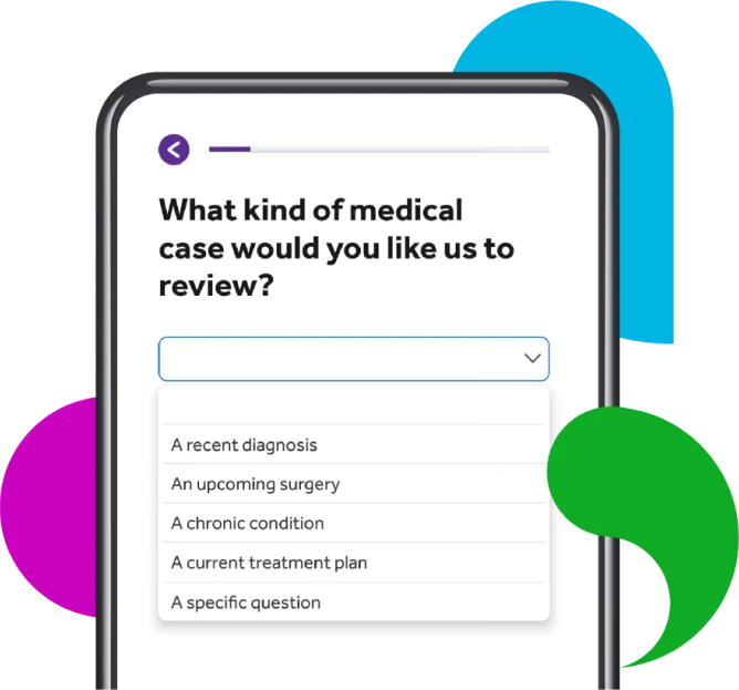Medical experts app screen