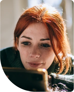 Woman on a video call