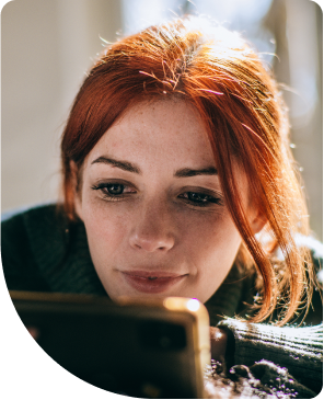 Woman on a video call