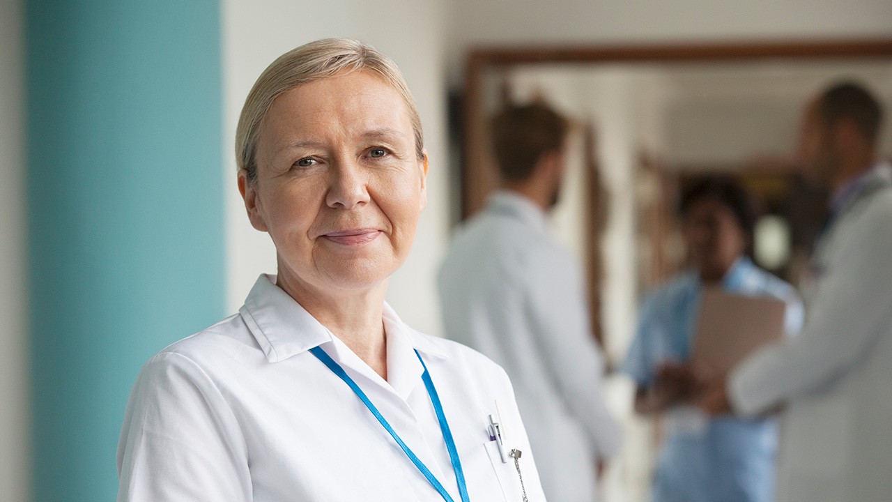 Nurse in hallway